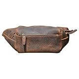 Leder Retro Männer Brusttasche Multifunktionale Taillentasche Männer Tasche Schulter Messenger Bag Casual Leder Tasche (A,One Size)