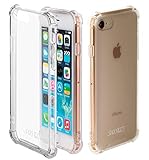 JProtect Handyhülle für iPhone 7/8 / SE 2020 Hülle | iPhone SE 2022 Hülle Shockproof Bumper | iPhone 7 Hülle Transparent | Stoßsichere iPhone 8 Hülle | Handy Hülle iPhone 8/7 Durchsichtig Case