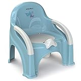 BABYLON Kinder Töpfchen mit Deckel Premier, Kinder Toiletten mit Herausnehmbarer Schüssel, Groß Kinder Klo, Nachttopf für Kinder/WC Sitz Topf, Kindertöpfchen ab 1 Jahr, Blau