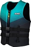 MESLE NeoLite Schwimmhilfe NYO 3D Herren, 50N Prallschutz-Weste Unisex Erwachsene, Auftriebsweste für Wakeboard, Stand Up Paddle, Jetski, Wassersport, Wasserski, Farbe:blau, Größe:XL