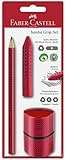 Faber-Castell 580021 - Jumbo Grip Set, 3-teilig, rot