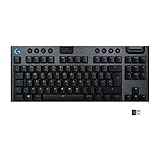 Logitech G915 LIGHTSPEED TKL Tenkeyless kabellose mechanische Gaming-Tastatur, Taktiler GL-Tasten-Switch, LIGHTSYNC RGB, Ultraschlankes Design, 40+ Stunden Akkulaufzeit, Deutsches QWERTZ-Layout