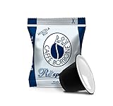 Caffè Borbone Kaffee Kapseln Respresso, Blaue Mischung - Kompatibel mit Häuslichen Kaffeemaschinen Nespresso , 100 stück(1er Pack)