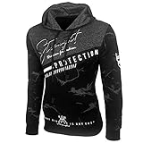 Baxboy Herren Pullover Hoodie Sweatjacke Longsleeve Sweatshirt Jacke Langarm Kapuzenpullover Hoody Sweater 2628, Farbe:Schwarz, Größe:L