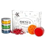 KNETÄ Vegane Knete für Kinder ab 1 Jahr I Geschenkideen Kindergeburtstag I Kleinkinderknete (4er Set *Special*, Dino) I Knet Set…