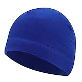 LOVIVER Atmungsaktive Winter Beanie Mützen Bedecken Mützen Herren Kopfbedeckung verdickte Totenkopfmütze zum Skifahren, Outdoor, Joggen, Blau