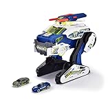 Dickie Toys Rescue Hybrids Polizei-Fahrzeug Police Bot (35 cm) - futuristisches Polizeiauto (groß) mit Transform-Funktion & weiteren Features, Spielzeug mit Licht & Sound für Kinder ab 3 Jahren