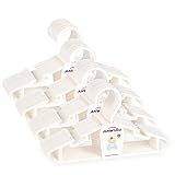 ANWING 40er-Pack Kleiderbügel Baby Kinderkleiderbügel Babykleiderbügel Kunststoff Hangers Aufbewahrung Kleiderbuegel Länge 27,5 cm mit rutschfestem design für Baby Kleidung Kleiderschrank Schrank