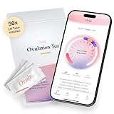 OVULY Ovulationstest | 50 x Fruchtbarkeitstest für Frauen mit App - Ovulationstest 20 miu - LH Test - Kinderwunsch Hilfsmittel