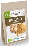 500g BIO Ingwerpulver, Ingwer gemahlen, in Tees, asiatischen Gerichten uvm., fruchtig-scharf