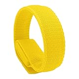 Freundschaftsarmband Herren Damen Nachtlauf im Freien, leuchtendes LED-Armband, doppelseitiges Fahrradarmband, Sportarmbänder Valentine Geschenk Schmuck (Yellow, One Size)