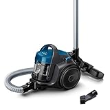 Bosch Staubsauger beutellos Clean´n Serie 2 BGC05A220A, Bodenstaubsauger, Bodendüse für Parkett, Teppich, Fliesen, Hygiene-Filter, langes Kabel, leise, leicht, 700 W, blau