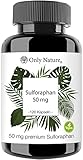 Only Nature® Brokkoli Kapseln - 50mg reines Sulforaphan - hochdosiert - 120 Laborgeprüfte Kapseln - vegan - ohne Zusätze - in Deutschland produziert - Sulforaphan Kapseln