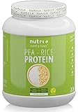 Erbsenprotein + Reisprotein Neutral 1kg - Veganes Eiweißpulver ohne Soja, Zucker, Laktose und Süßstoff wie Sucralose - Natural Protein - 80,7% Eiweiß