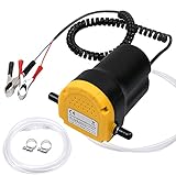 flintronic Ölabsaugpumpe, 12V 60W Absaugpumpe, Ölpumpenextraktor, Dieselpumpe Kraftstoffpumpen, Ölabsaugpumpe Elektrisch, Diesel Absaugpumpe, Ölwechselpumpe für Auto & Motorrad, Boot, LKW, Wohnmobil