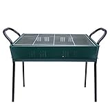 FEANG Outdoor-Kohle-Grill-Grill, Edelstahl tragbarer Reisen zusammenklappt hohe Barbecue BBQ-Grill für Camping Kochen Picknick-Terrasse