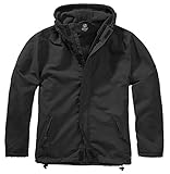 Brandit Windbreaker Frontzip, Schwarz, Größe 6XL