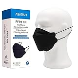 ASARAH FFP2 Masken Schwarz Kompitabel mit KF94 Atemschutzmaske EU CE 0370 Zertifiziert EN149:2001+A1:2009 Mundschutz Staubschutzmasken 20 Stück hygienisch einzelverpackt