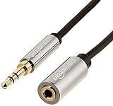 Amazon Basics - Stereo-Audio-Verlängerungskabel für Männer / Frauen, 3,5 mm, 1,8 m