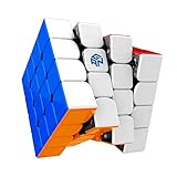 GAN 460 M Speedcube, 4x4 magnetischer Meister Würfel 460M Puzzle Spielzeug(Stickerlos)