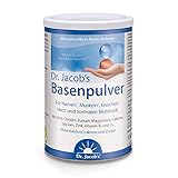 Dr. Jacob's Basenpulver auf Citratbasis I besonders viel Kalium wie in Gemüse und Obst, Calcium Magnesium Zink Vitamin D, auch für Diäten und Basenfasten I 300 g Dose Original Citrat-Basen-Pulver