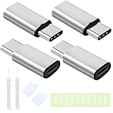 4 PCS Lightning auf USB C Adapter,USB C Adapter Male to i-OS Female,USB Type C Adapter.Support Charger and Data Transfer.Für i Pad Air 4 Pro,iPad Mini,Samsung Galaxy S21 S20,Huawei Mate 30 Pro,LG G8.