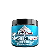 JustPowr Creatin Monohydrate | Creatin Pulver ultrafein | Hochdosiertes Kreatin zur Leistungssteigerung | Laborgeprüft für Kraftsport, Bodybuidling, Fitness | Tägliches Supplement | 150gr