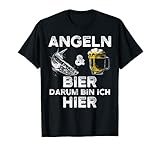 Lustiges Angler T-Shirt - angeln und Bier für Fischer