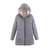 Fleecejacke Damen Winterjacke Regenmantel Wasserdicht Atmungsaktiv Leicht Laufjacke Wasserdicht Atmungsaktiv Einweg Regenponcho Gefütterte Regenbekleidung Bonprix Wintermantel MantelGrau-2, S