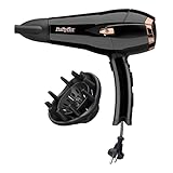 BaByliss Cordkeeper 2000 Ionic-Haartrockner D373E, einzigartige Kabeleinzugsfunktion Im Griff, 2000 Watt schwarz