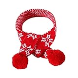 Hundehalsband Dunkelblau Katzenschal, Haustier-Weihnachtsschal, festliches Strickzubehör, Strick-Katzenschal, Kragen, Haustier, Katze, Chai, Hund, gestrickt, Schneeflocke, Zeckenhalsband Hunde