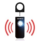 ERABOS® | Upgraded Taschenalarm T1000 | Premium Modell | mit Stroboskop LED Blitzlicht-Signal | Panik Alarm | Schrillalarm | Notfallalarm für die ganze Familie