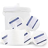 6 Vliesrollen/Wipes inkl. Eimer, 1.650 Blatt trockene Wipes als Reinigungstücher u. Desinfektionstücher, kratzfreie & fusselfreie Wipes, extra saugfähig, 6 x 275 Stk. inkl. Spendereimer