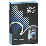 Dove Men+Care Geschenkbox Clean Comfort Pflegeset mit Duschgel und Deospray (250ml +150ml) 1 Stück