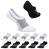 FALARY Füsslinge Damen 39-42 Schwarz Weiß Kurze Socken 10 Paar Sneaker Socken Herren Füßlinge Unsichtbar No Show socks Sneakersocken