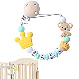 YANQUAN Schnullerclip - Soothie Schnullerhalter Beißbänder Unisex Design - Schnullerclip für Neugeborene, Schnullerkette, Schnullerkettenhalter, Schnullerketten, Babyzahnspielzeug