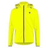 AGU GO Essential Regenjacke Damen & Herren, Fahrradjacke Wasserdicht & Winddicht, Atmungsaktiv, Reflektierend, Unisex, XL, Gelb