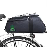 Ecals 2-in-1 Gepäckträgertasche (10 L) - Fahrradtasche für Gepäckträger - wasserdicht & reflektierend - Fahrrad Tasche inkl. Regenhaube & Tragegurt