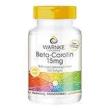 Beta Carotin 15mg - 100 Softgels für 100 Tage, Carotinoid, Provitamin A | Warnke Vitalstoffe