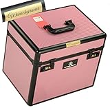 Generisch LiLa-Pferd Pferde Putzbox IRHShiny - Schminkkoffer XXL - pink Black mit Name