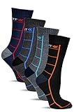 Frostfighter Herren Thermosocken (6x Paar) Wintersocken Ski Vollfrottee Innenfutter (Muster 3, 43-46)