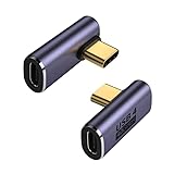 proAMEDEN USB-Adapter Typ C 4.0 [2 Pack], kompatibel mit Thunderbolt 4/3, 40 Gbit/s Datenübertragung, 100 W Schnellladung und 8 K auf 60 Hz (Elbow)