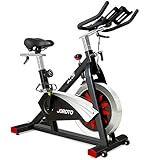 JOROTO Ergometer Heimtrainer X2 - Hometrainer Fahrrad mit Kraftvoller Magnetbremse & Riemenantrieb Speedbike Indoor Cycling Bike Ink. LCD Display (Darstellung in KM) - ca. 150kg Belastbar