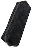 Online Premium-Schlampermäppchen/Pencil Case Cord Black I Stylisches Schlamperetui für Jungen & Mädchen I Federmäppchen mit praktischem Reißverschluss I 1 Fach I Ideal für Schule, Uni & Büro