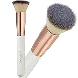 Premium Kabuki Pinsel & Make Up Pinsel für Puder, Mineralpuder, Bronzer, Rouge, flüssig & Creme Makeup – Foundation Pinsel & Powder Brush in Rosegold, Lily England