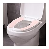 KEIOMI 2 Paar Toilettendeckel Töpfchenkissen Kinder Topfmatte Aufkleber Haushalt Geschäftsreisen Aufkleber Toilettenunterlage Vier Jahreszeiten erhältlich (Color : Pink)