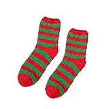 JBAT Super süße warme -weiche Druck-Frauen-Weihnachtsohr-Socken-Socken-Winter-Socken Neugeborenen Socken Sommer (Green, One Size)