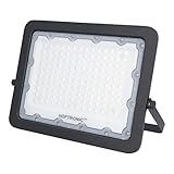 HOFTRONIC - LED Strahler Außen 100W 10.000 Lumen - UGR15 Blendschutz - 4000K Neutralweiß - LED Flutlicht Außenleuchte Super Bright LED Fluter Außenstrahler - IP65 Scheinwerfer Gartentrahler