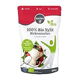 borchers Bio Birkenzucker 100% Xylit | 250g | DE-ÖKO-006 | Zuckerfrei | vegan | 40% weniger Kalorien als Zucker | Zuckeralternative