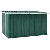 RONGQI Gartenbox, Gartentruhe, Auflagenbox, Kissenbox, Gartenkiste, Aufbewahrungsbox, Gartenauflagenbox, Gartenmöbel, Grün 171 x 99 x 93 cm